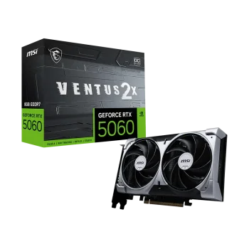 MSI GeForce RTX 5060 VENTUS 2X GPU Vaizdo Plokštė | 8GB, GDDR7, OC Edition