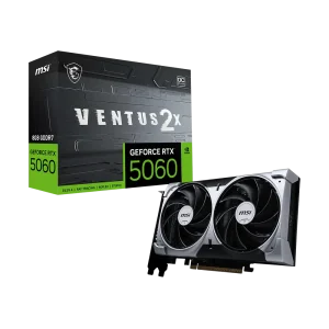 MSI GeForce RTX 5060 VENTUS 2X GPU Vaizdo Plokštė | 8GB, GDDR7, OC Edition