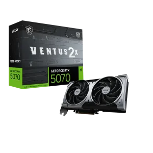 MSI GeForce RTX 5070 VENTUS 2X GPU Vaizdo Plokštė | 12GB, GDDR7, OC Edition