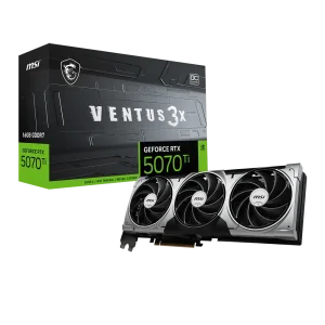 MSI GeForce RTX 5070 Ti VENTUS 3X GPU Vaizdo Plokštė | 16GB, GDDR7, OC Edition