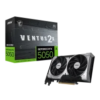 MSI GeForce RTX 5050 VENTUS 2X GPU Vaizdo Plokštė | 8GB, GDDR6, OC Edition