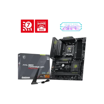MSI MAG B850 TOMAHAWK WIFI Pagrindinė Plokštė | ATX, AM5, DDR5