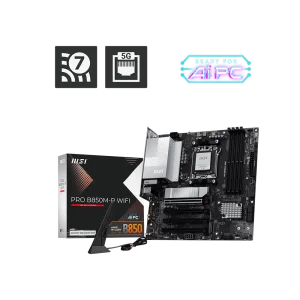MSI PRO B850M-P WIFI Pagrindinė Plokštė | mATX, AM5, DDR5