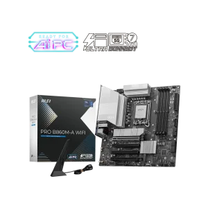 MSI PRO B860M-A WIFI Pagrindinė Plokštė | mATX, LGA1851, DDR5