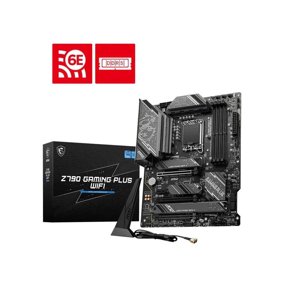 MSI Z790 GAMING PLUS WIFI Pagrindinė Plokštė | ATX, LGA1700, DRR5
