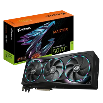 GIGABYTE GeForce RTX 5070 Ti AORUS MASTER GPU Vaizdo Plokštė | 16GB, GDDR7