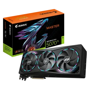 GIGABYTE GeForce RTX 5070 Ti AORUS MASTER GPU Vaizdo Plokštė | 16GB, GDDR7