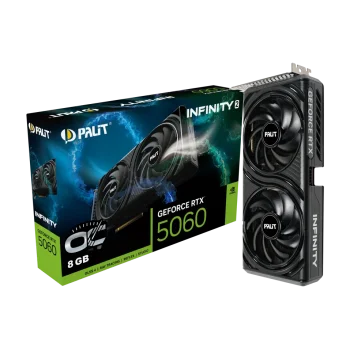 PALIT GeForce RTX 5060 Infinity 2 GPU Vaizdo Plokštė | 8GB, GDDR7, OC Edition