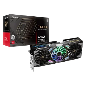 ASROCK Radeon RX 9070 XT Taichi GPU Vaizdo Plokštė | 16GB, GDDR6, OC Edition