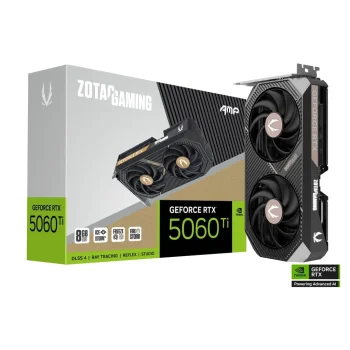 ZOTAC GeForce RTX 5060 Ti 8GB AMP GPU Vaizdo Plokštė | 8GB, GDDR7