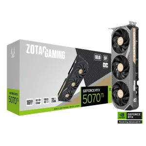 ZOTAC GeForce RTX 5070 Ti SOLID SFF GPU Vaizdo Plokštė | 16GB, GDDR7, OC Edition