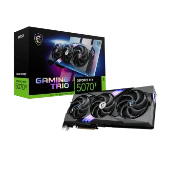 MSI GeForce RTX 5070 Ti GAMING TRIO GPU Vaizdo Plokštė | 16GB, GDDR7, OC