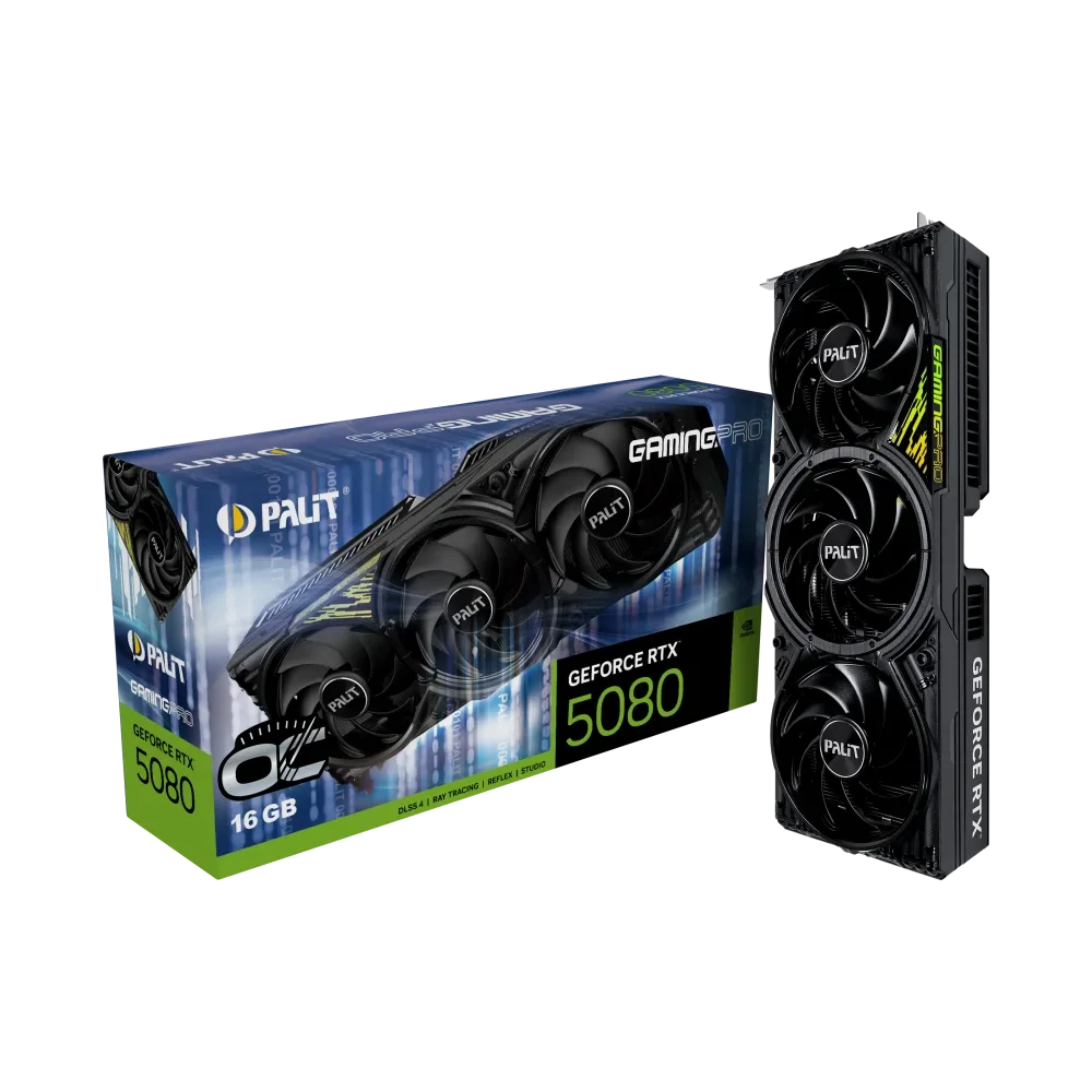 PALIT GeForce RTX 5080 GamingPro GPU Vaizdo Plokštė | 16GB, GDDR7, OC Edition