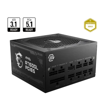 MSI MAG A750GL PCIE5 PSU Maitinimo Blokas | 750W, 80Plus Gold