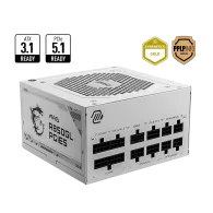 MSI MAG A850GL PCIE5 WHITE PSU Maitinimo Blokas | 850W, 80Plus Gold