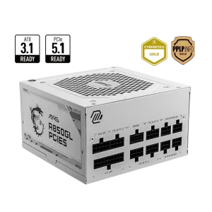 MSI MAG A850GL PCIE5 WHITE PSU Maitinimo Blokas | 850W, 80Plus Gold
