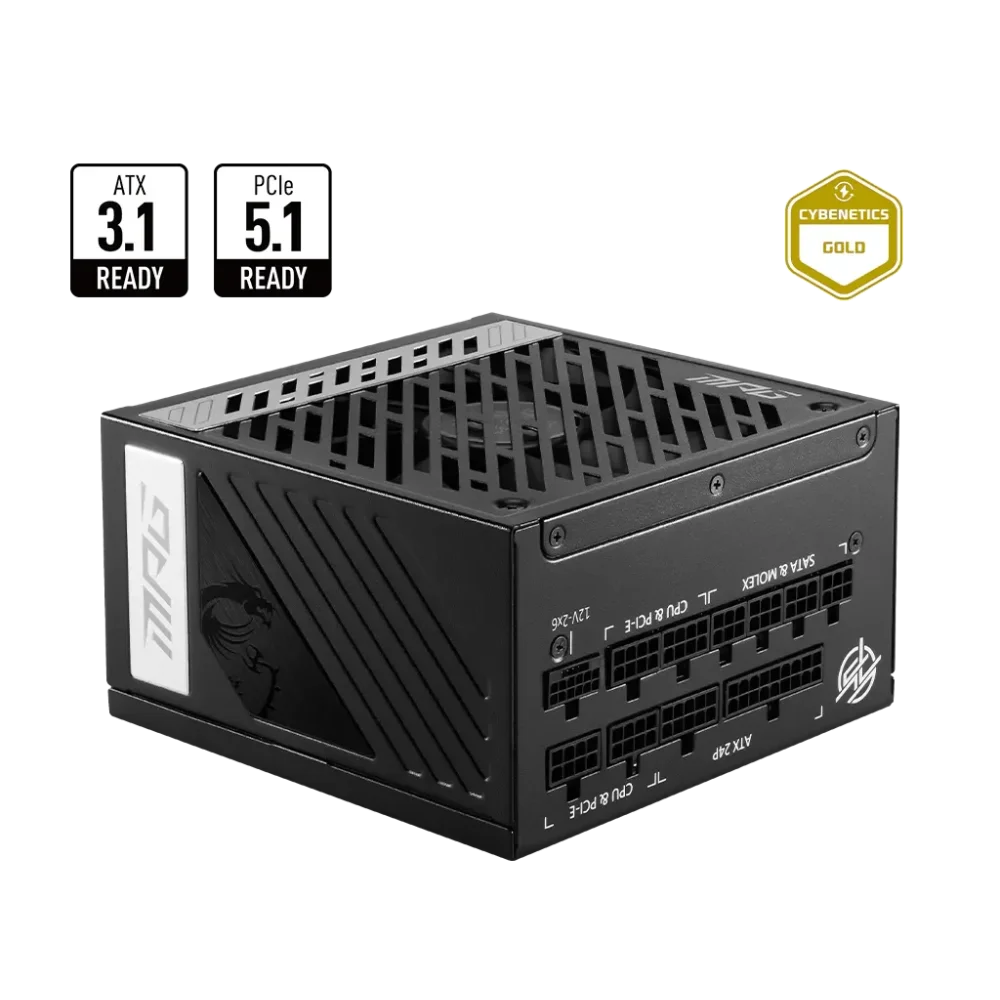 MSI MPG A850G PCIE5 PSU Maitinimo Blokas | 850W, 80Plus Gold