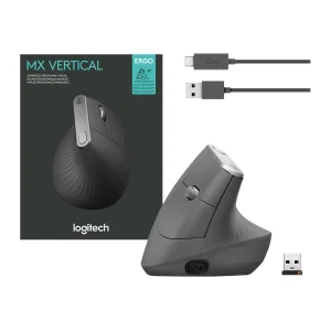DĖMESIO! PAŽEISTA PAKUOTĖ! Logitech MX Vertical Wireless Belaidė Pelė | Graphite