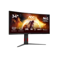 AOC CU34G4Z Monitorius | 34", UWQHD, Curved VA, 240 Hz