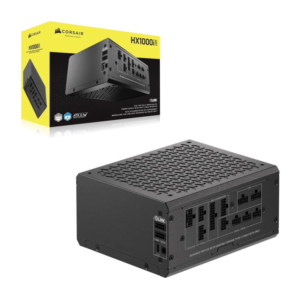 CORSAIR HX1000i SHIFT PSU Maitinimo Blokas | 1000W, 80Plus Platinum