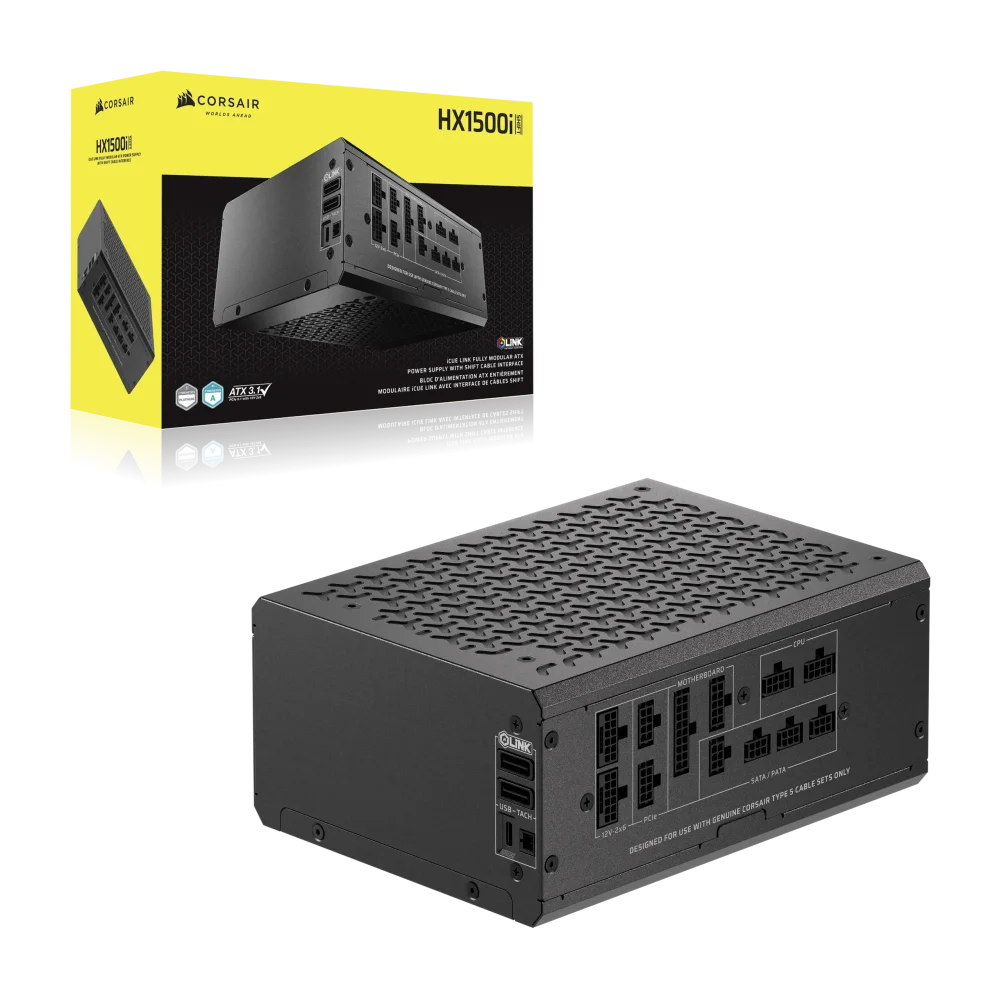 CORSAIR HX1500i SHIFT PSU Maitinimo Blokas | 1500W, 80Plus Platinum