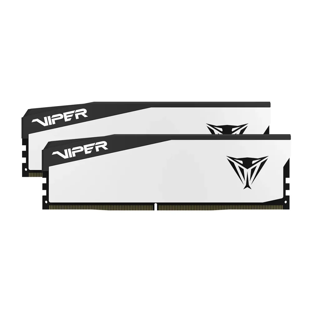 VIPER Gaming Elite 5 32GB DDR5 RAM Atmintis | 6400 MT/s, CL32, 2x16GB, White/Black