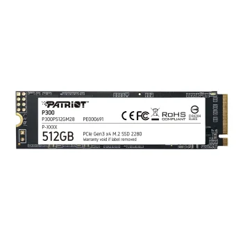 PATRIOT P300 SSD Atmintis | 512GB, m.2 NVMe