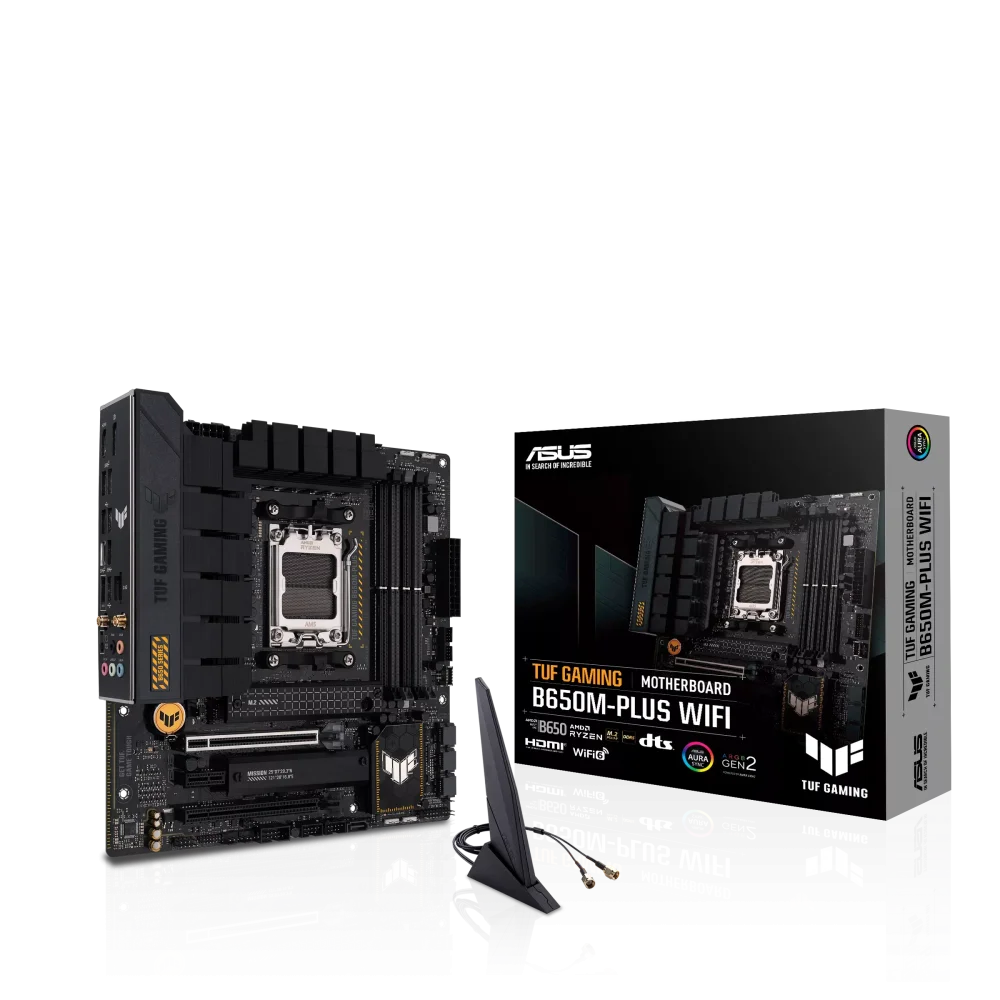 ASUS TUF GAMING B650M-PLUS WIFI Pagrindinė Plokštė | mATX, AM5, DDR5