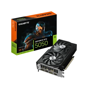 GIGABYTE GeForce RTX 5050 WINDFORCE V2 GPU Vaizdo Plokštė | 8GB, GDDR6, OC Edition