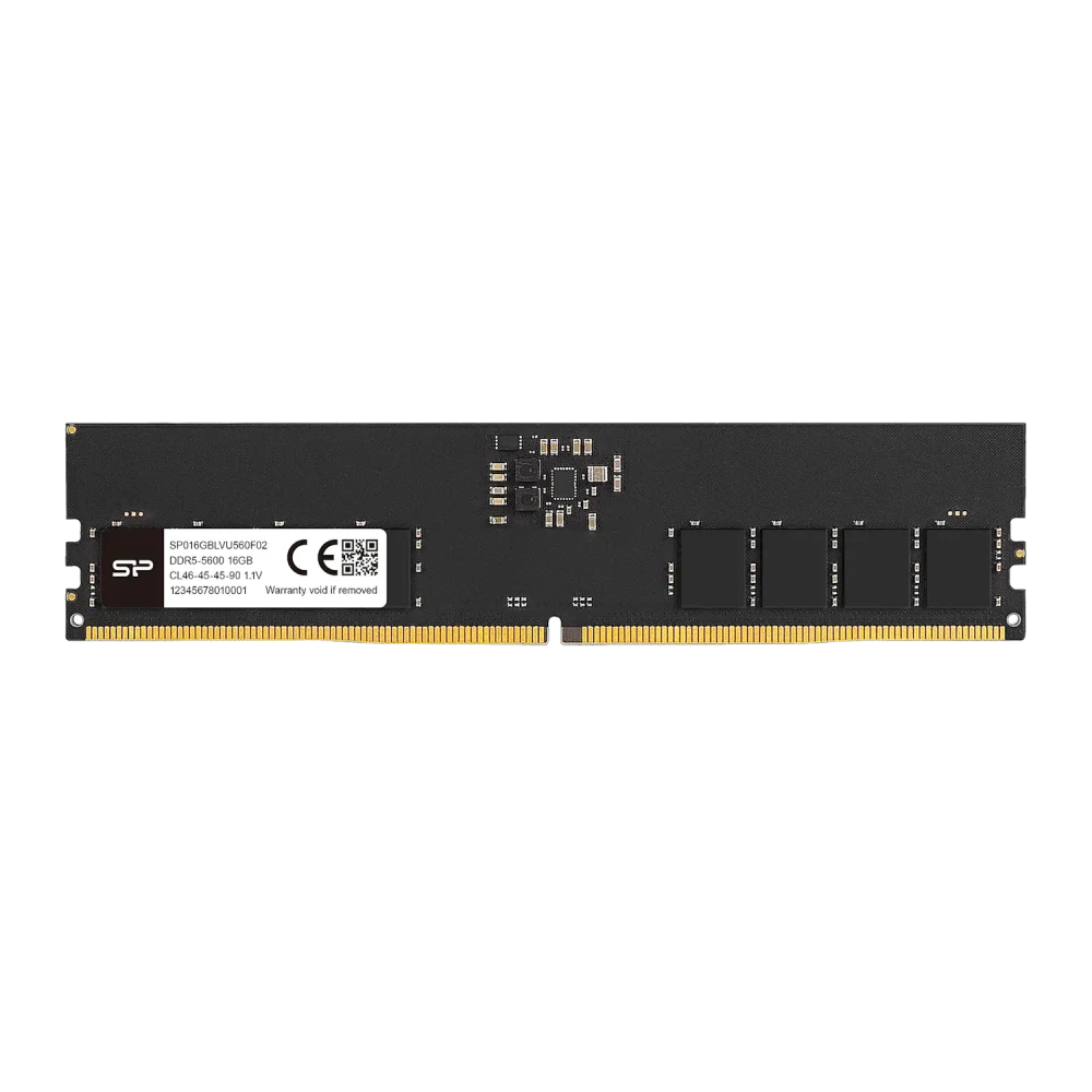 SILICON POWER 16GB DDR5 RAM Atmintis | 5600 MT/s, CL46, 1x16GB, Black