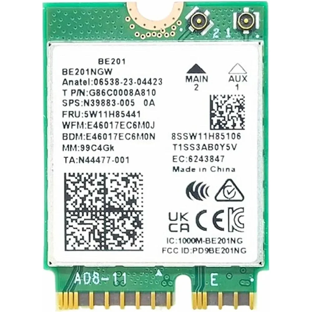 INTEL WI-FI 7 BE201 PCIe Adapteris