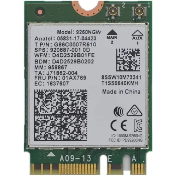 INTEL Wi-Fi  5 AC 9260 PCIe Adapteris