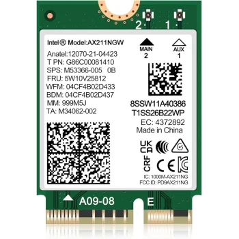 INTEL WI-FI 6E AX211 PCIe Adapteris