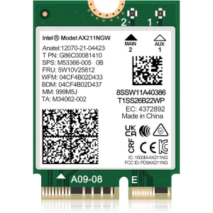 INTEL WI-FI 6E AX211 PCIe Adapteris