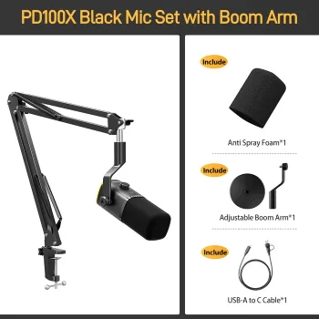 DĖMESIO! PAŽEISTA PAKUOTĖ! maono PD100XS Dinaminis Mikrofonas | Black