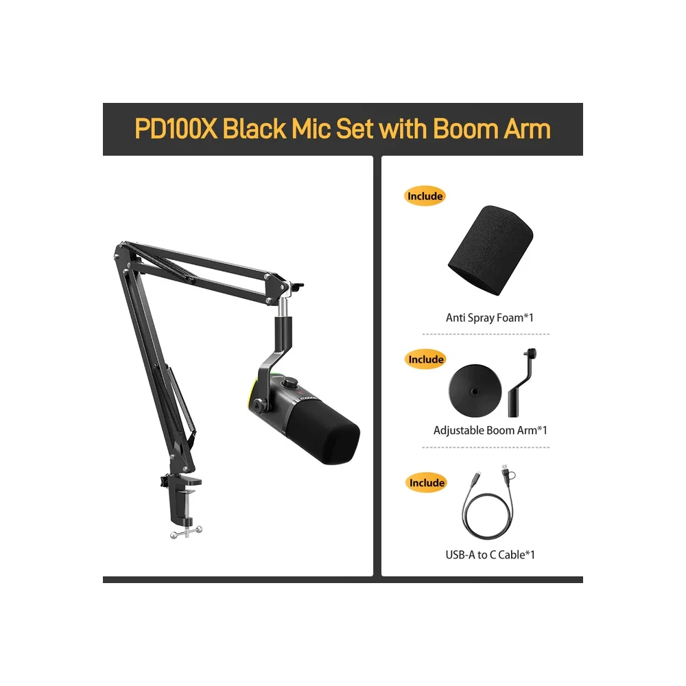 DĖMESIO! PAŽEISTA PAKUOTĖ! maono PD100XS Dinaminis Mikrofonas | Black