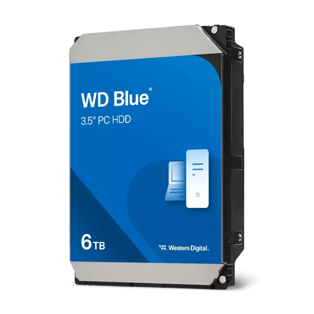 WD Blue PC HDD Kietasis Diskas | 6TB, 3.5", SATA