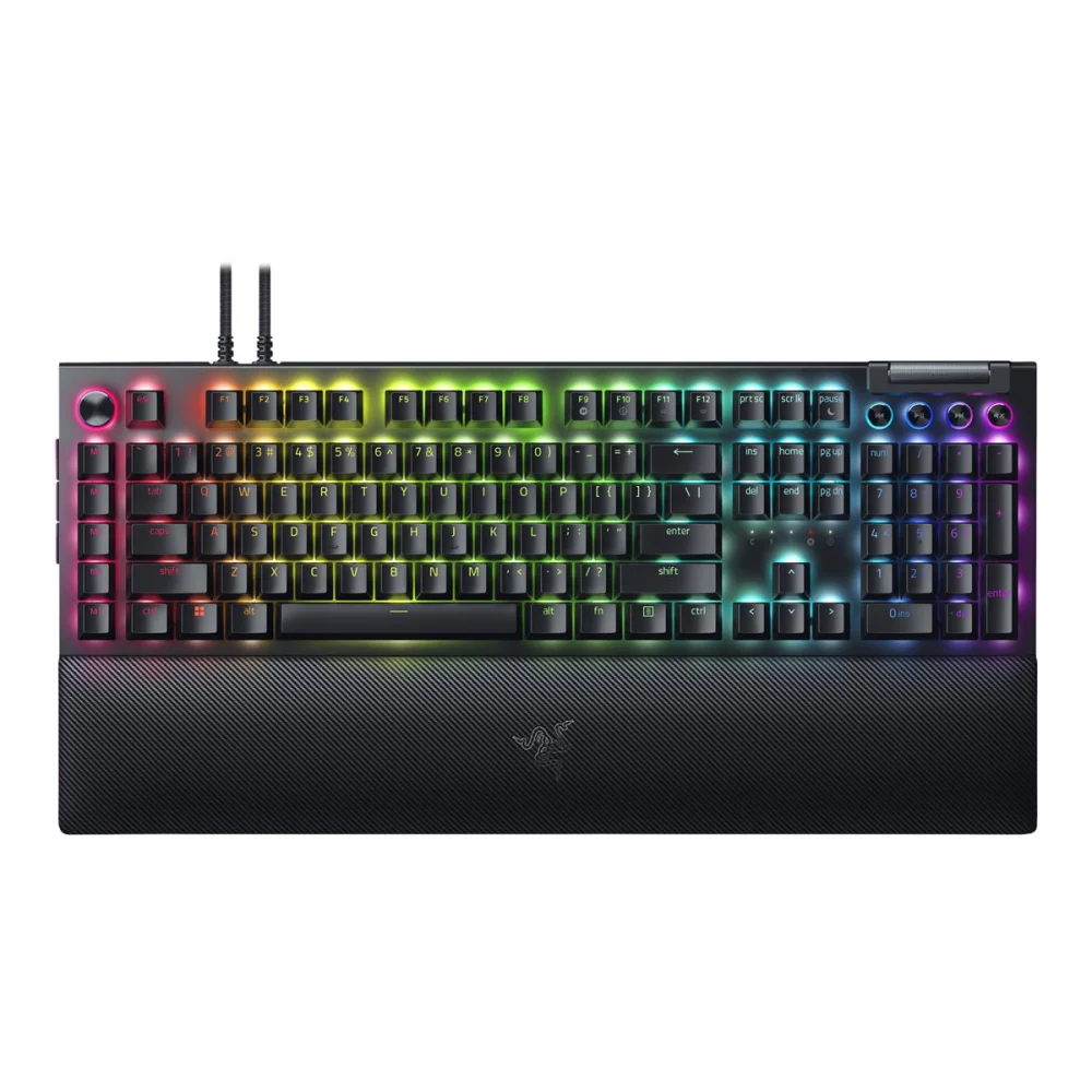 RAZER BlackWidow V4 Pro Žaidimų Klaviatūra | Black, Green