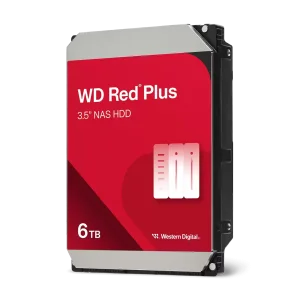 WD Red Plus NAS HDD Kietasis Diskas | 6TB, 3.5", SATA