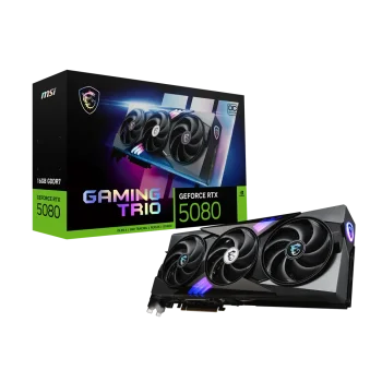 MSI GeForce RTX 5080 GAMING TRIO GPU Vaizdo Plokštė | 16GB, GDDR7, OC Edition