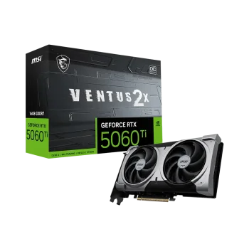 MSI GeForce RTX 5060 Ti VENTUS 2X PLUS GPU Vaizdo Plokštė | 16GB, GDDR7, OC Edition