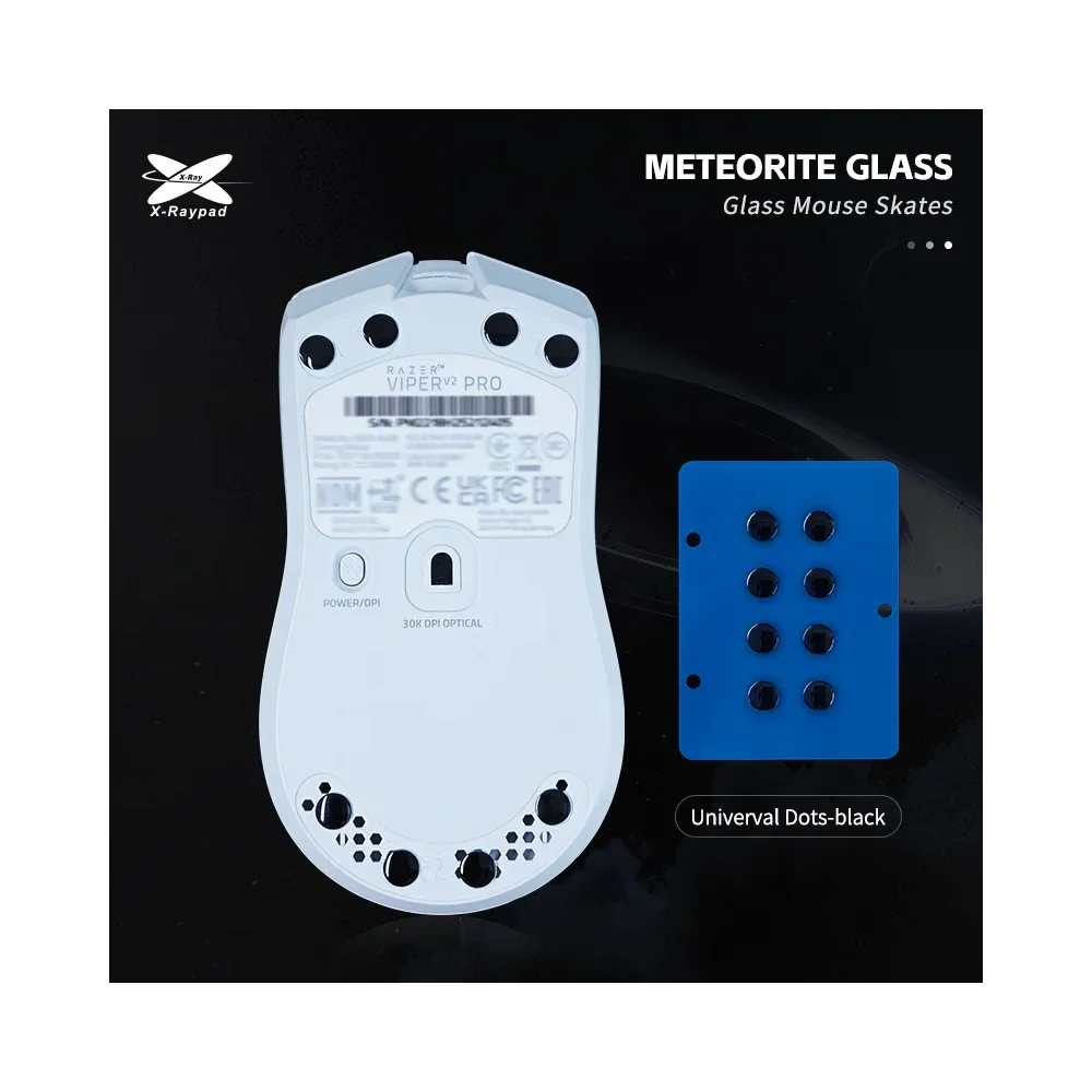 X-Raypad Meteorite | Black, x8, Universal Glass Dots