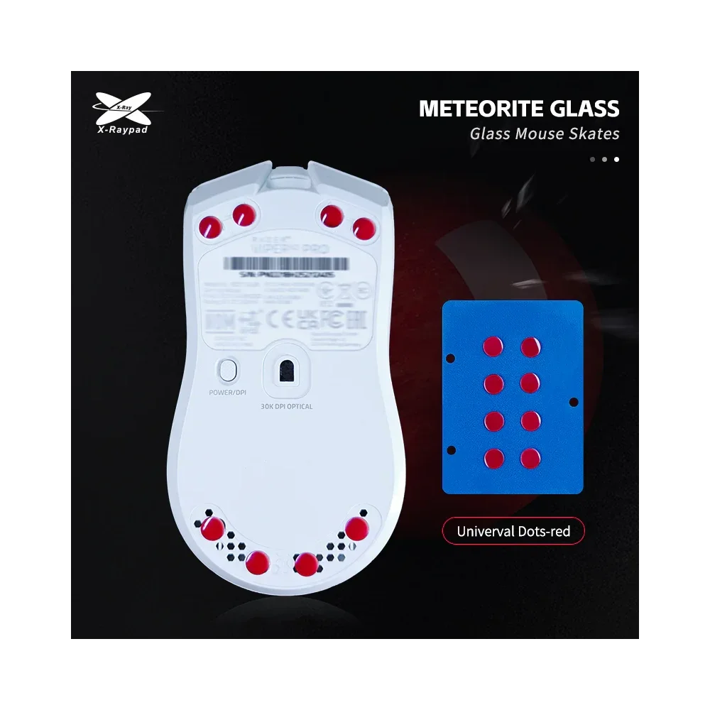 X-Raypad Meteorite | Red, x8, Universal Glass Dots