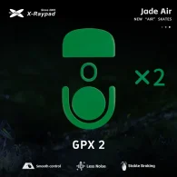 X-Raypad Jade Air Mouse Feet | Green, x2, Logitech G Pro X Superlight 2