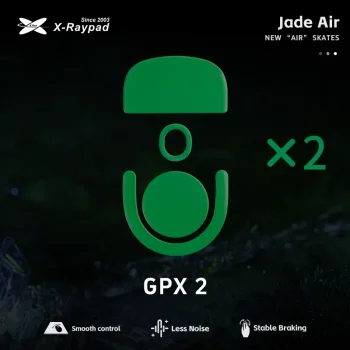 X-Raypad Jade Air Mouse Feet | Green, x2, Logitech G Pro X Superlight 2