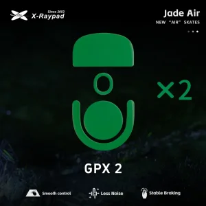 X-Raypad Jade Air Mouse Feet | Green, x2, Logitech G Pro X Superlight 2