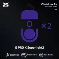 X-Raypad Obsidian Air Mouse Feet | Purple, x2, Logitech G Pro X Superlight 2