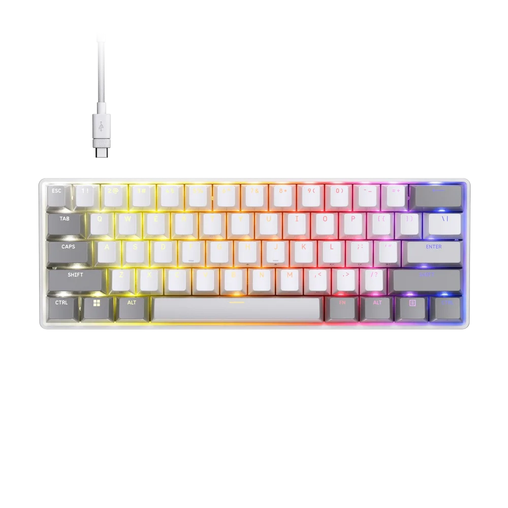 CORSAIR CLIPPER PRO MINI 60 HE Žaidimų Klaviatūra | White