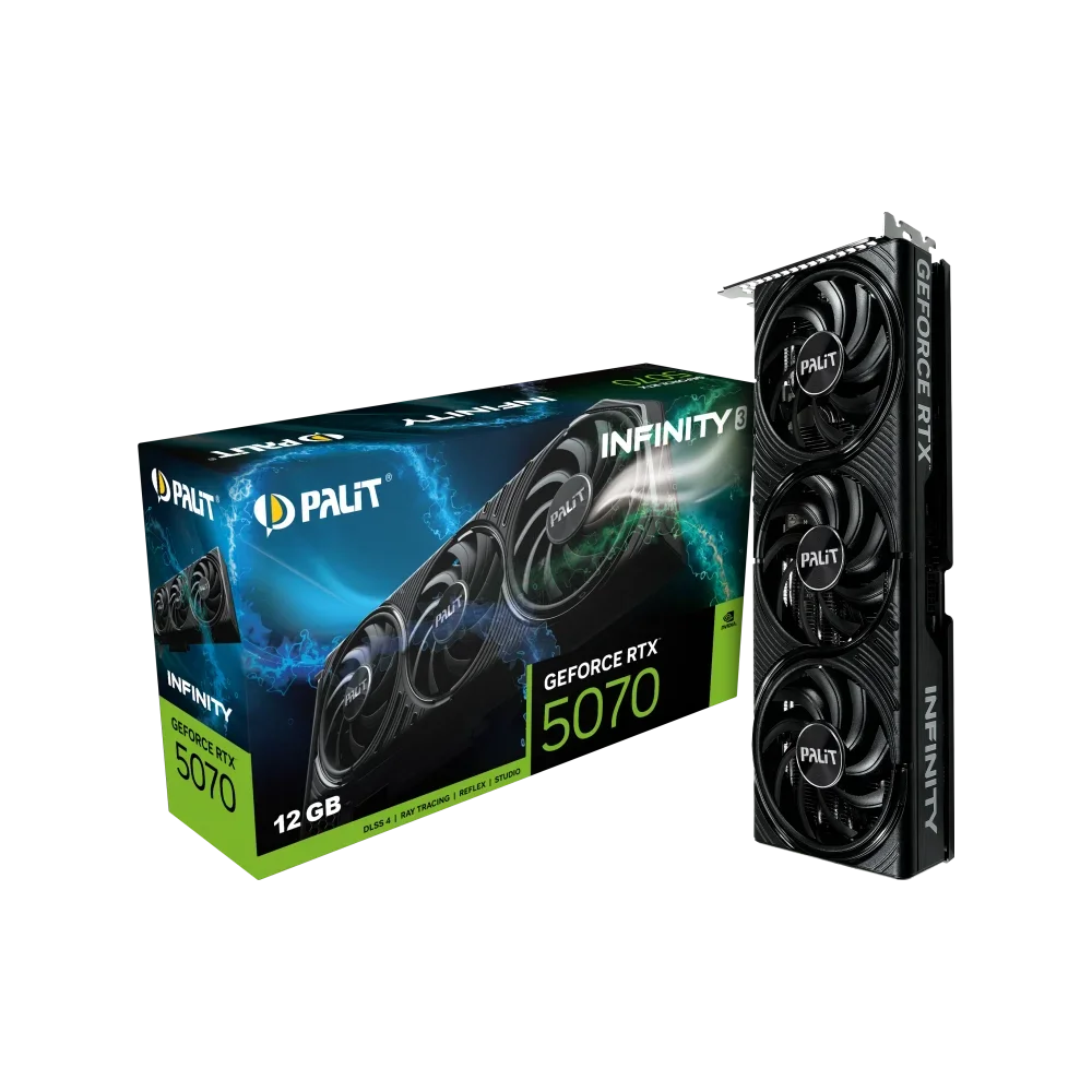 PALIT GeForce RTX 5070 Infinity 3 GPU Vaizdo Plokštė | 12GB, GDDR7