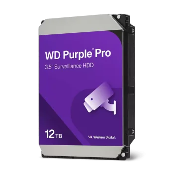 WD Purple Pro Surveillance HDD Kietasis Diskas | 12TB, 3.5", SATA